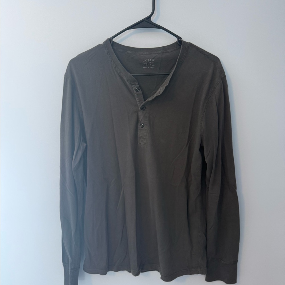 Men's Long Sleeve Henley Shirt